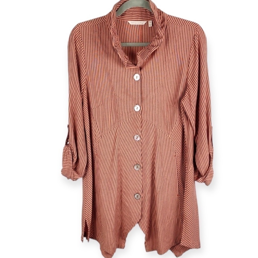 Soft Surroundings Sasha Tunic Top Stripe Small